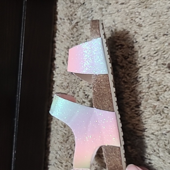 NWOT Glitter Sandals - Picture 5 of 6